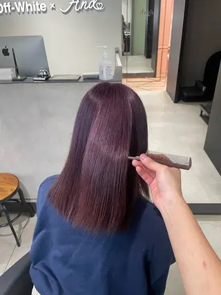 カラー Off-White 大阪所属・offwhite Nano🪩🧡のヘアスタイル