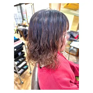 ミディアム パーマ cmake所属・. kanokoのヘアスタイル