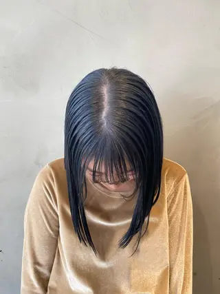 ミディアム カラー ヘアアレンジ 艶髪/ダークトーン 🩶丸山日向のヘアスタイル