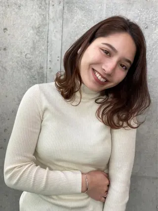 ミディアム youres hair 髪質改善トリートメント&ヘッドスパ 恵比寿本店【ユアーズ ヘア】所属・✨美髪エステ✨ 佐々木みなみのヘアスタイル