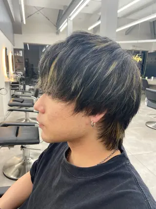 カラー メンズ 福田 文太のヘアスタイル