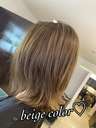 ミディアム カラー Dia✂︎ 高澤優希のヘアスタイル