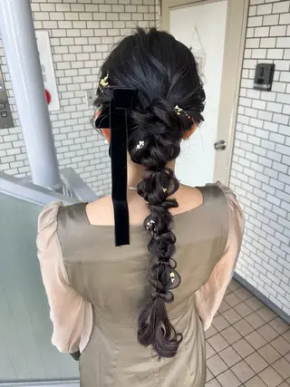 ヘアアレンジ 大人可愛いヘアメイク 💋🧚‍♀️しずかのヘアスタイル