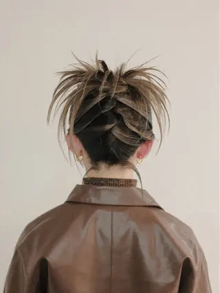 ミディアム ヘアアレンジ 🦠カラーリスト/ 魚瀬あおい🦠のヘアスタイル