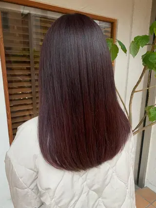 セミロング カラー ヘアアレンジ putri 川邉 優花のヘアスタイル