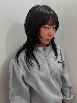 ミディアム 💥ウルフカット デザインあんな💥のヘアスタイル