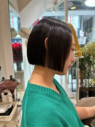 ミディアム ぷっつりボブ🫧 タケウチアミのヘアスタイル