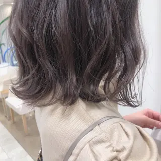 ミディアム カラー 似合わせ.ﾍｱｾｯﾄ 得意🌹井上美沙のヘアスタイル