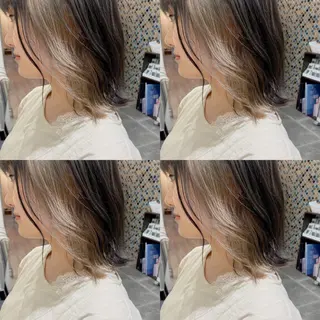 ミディアム カラー ヘアアレンジ 竹内啓太 ボブのヘアスタイル