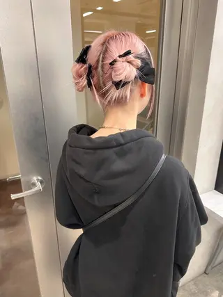 ミディアム カラー ヘアアレンジ autre所属・大久保 ひでなりのヘアスタイル