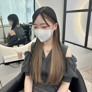 ロング カラー Ren. 🦋デザインカラーのヘアスタイル