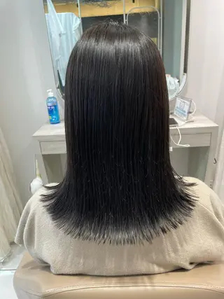 ミディアム カラー Hair salon　Sui所属・コテ巻き風パーマ 暖色カラー/伊藤菜月のヘアスタイル