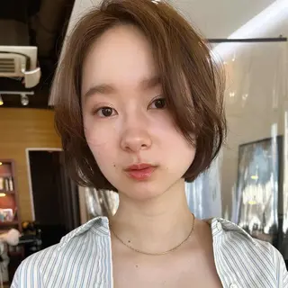 ミディアム カラー 🌱小顔ヘア/ボブ ミディアム/双葉🌱のヘアスタイル