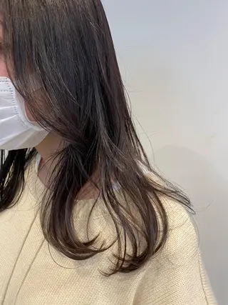セミロング カラー やました りの☁のヘアスタイル