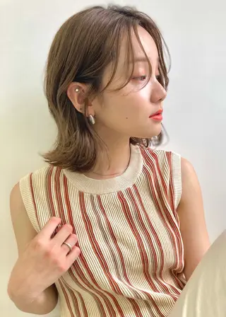 ショート カラー 韓国風⭐️くびれヘア 🍀高津かえでのヘアスタイル
