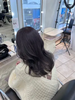 セミロング カラー 韓国レイヤー×モテ髪 /MITSUKI🤍のヘアスタイル