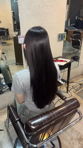ロング カラー 小池 かなこのヘアスタイル