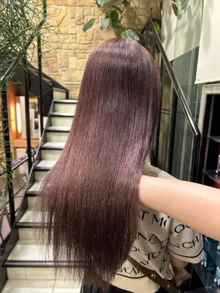 ロング カット🇰🇷毛流れ パーマ/ジュンエイのヘアスタイル