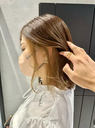 ミディアム SALOWIN心斎橋Suite店所属・ブリーチ毛にもできる 縮毛矯正|鷹司郎のヘアスタイル