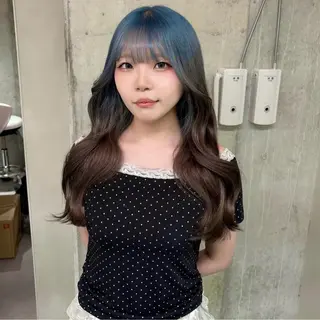 ロング カラー 水色/ペールカラー/ レイヤー💫mayuのヘアスタイル