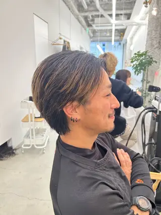 メンズ 名古屋/伏見/花屋 併設/不破新のヘアスタイル