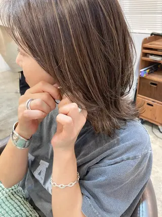 ミディアム カラー カラーリスト菅野 竜矢🌈のヘアスタイル