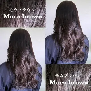 ロング カラー 杉山 彩華のヘアスタイル