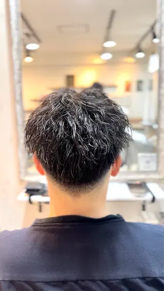 ミディアム パーマ メンズ 💥桜木町メンズ特化 💥ルキのヘアスタイル