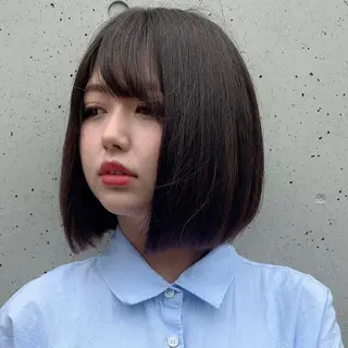 ミディアム カラー ✨️美髪矯正×似合わ せ艶カラー✨藤田透のヘアスタイル