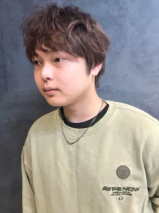 カラー ヘアアレンジ メンズ ainico+所属・メンズ特化✂️栗原 侑也のヘアスタイル