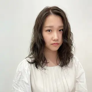 ミディアム パーマ 堀江将太朗/恵比寿/ メンズカットのヘアスタイル