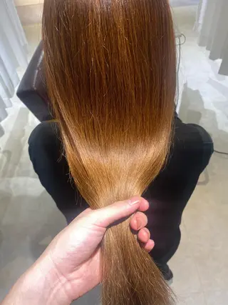 カラー 縮毛矯正とレイヤー /杉村凜汰郎のヘアスタイル