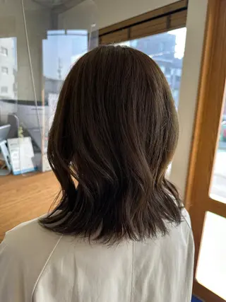 ミディアム 後藤 千絵のヘアスタイル