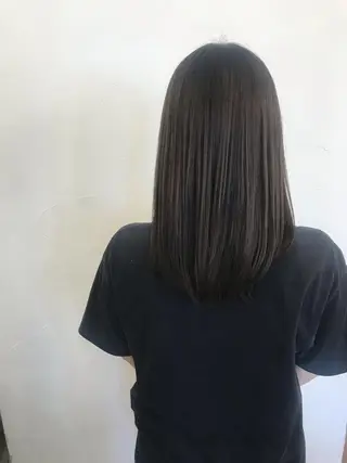 セミロング カラー 髪質改善☀️ miho☀️のヘアスタイル