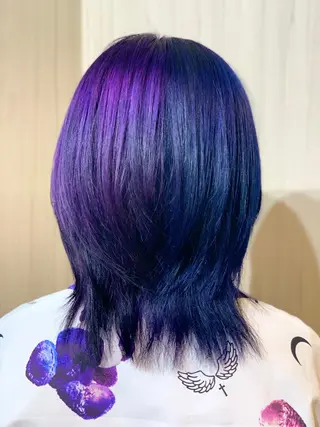 セミロング カラー ヘアアレンジ メンズ ⭐️柏木皇気ブリーチ ムラ修正/他店直しのヘアスタイル