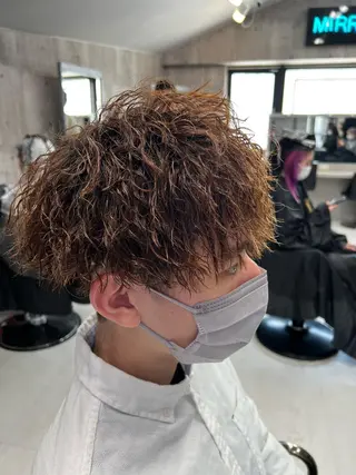 ショート パーマ メンズ メンズカット/波巻き TAKUMAのヘアスタイル