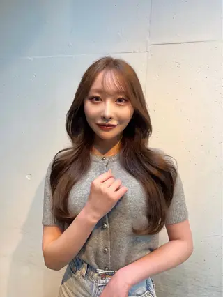 ロング カラー ヘアアレンジ Lani5710所属・🎀ハイトーン・艶 カラー HANA🎀のヘアスタイル