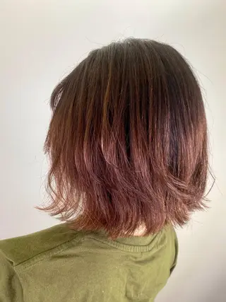 ミディアム カラー AVANCE京橋所属・ハイトーンヘア/ 島崎　タクミのヘアスタイル