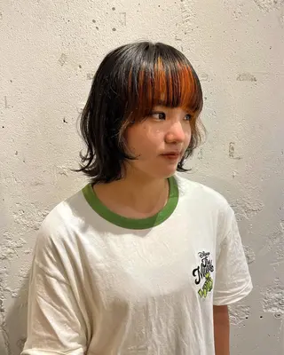 ミディアム カラー パーマ ヘアアレンジ メンズ キッズ ✴︎UNU ✴︎モエカのヘアスタイル