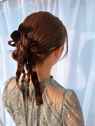 ミディアム ヘアアレンジ vivre libre所属・仲村 真里奈のヘアスタイル