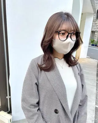 ミディアム カラー 🍨モテベージュ🩰 miraiのヘアスタイル