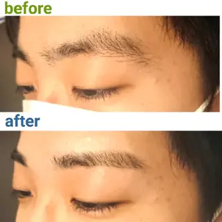メンズ マツエク・マツパ 口コミ高評価🌠眉と まつ毛の専門MIKIのマツエク・マツパデザイン