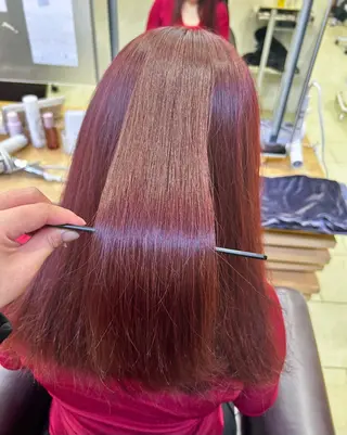 セミロング カラー airi🌺特殊ヘア /コーンロウ✨のヘアスタイル