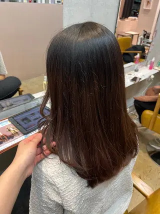 ロング カコ/レイヤーカット ヘアアレンジのヘアスタイル