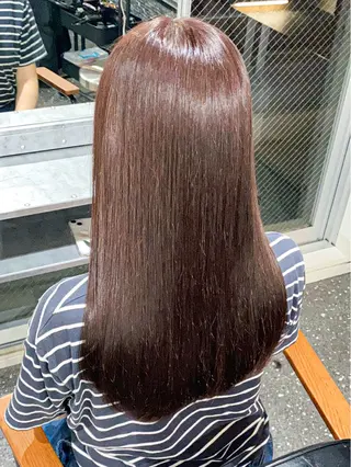 セミロング パーマ/ダブルカラー ブリーチ⭐️海斗のヘアスタイル