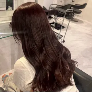 ロング カラー 🫧うる艶トレンド 🫧透明感カラーのヘアスタイル