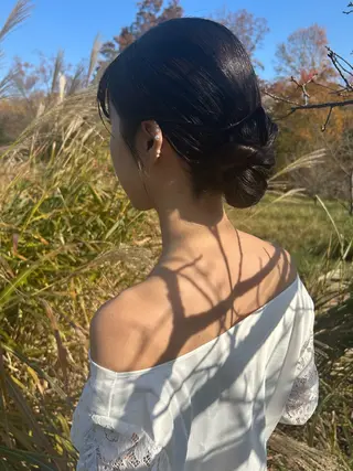 ロング ヘアアレンジ 飯塚 沙衣のヘアスタイル