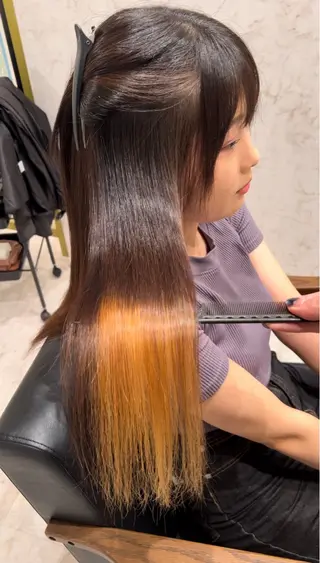 ロング 髪質改善ストレート Kantaのヘアスタイル