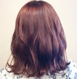 ショート カラー パーマ 💗艶カラー💗 CECILのヘアスタイル
