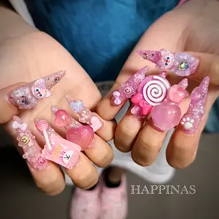 ネイル HAPPINAS ののかのネイルデザイン